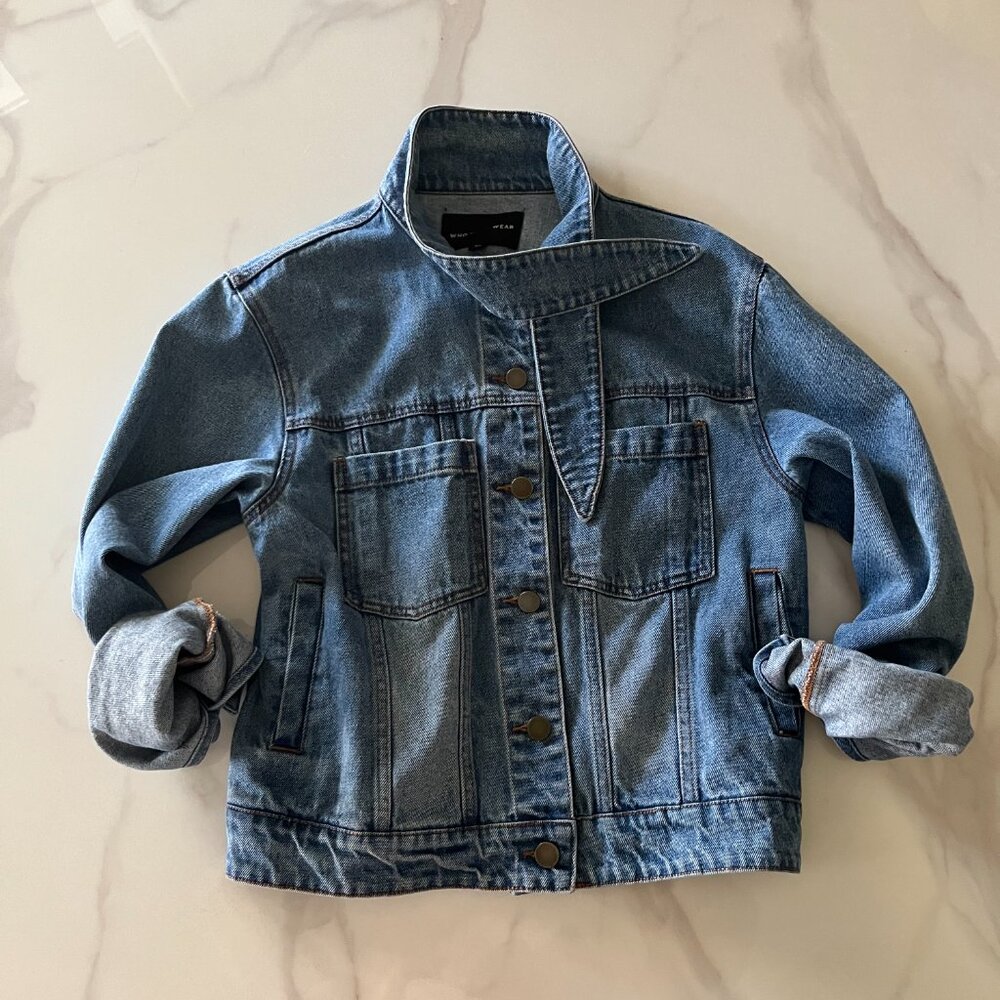 Who What Wear Denim Jacket - Sz M - Picture 2 of 5